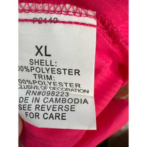 Magellan Outdoors Fish Gear Pink Sleeveless Button-Up Shirt XL Womens Polyester - Picture 5 of 16